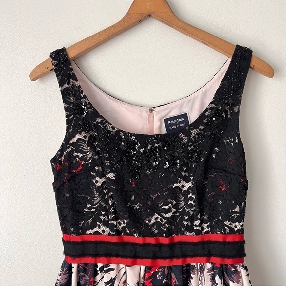 Anthropologie Peter Som x Made In Kind Brushstroke Blossoms Cocktail Dre… - Picture 6 of 14